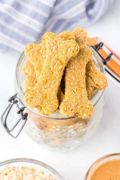 Peanut Butter Cookies For Dogs 3 Ingredients Peanut Butter Cookies For Dogs (3 Ingredients!)
