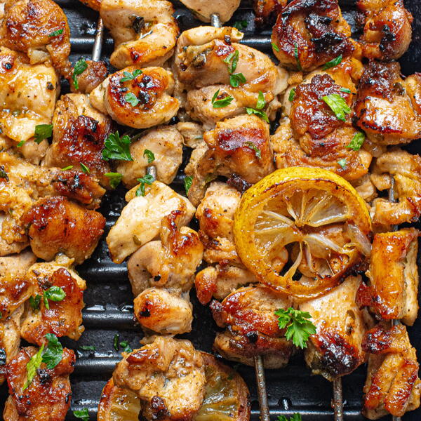 Lemon Greek Chicken Kabobs Lemon Greek Chicken Kabobs