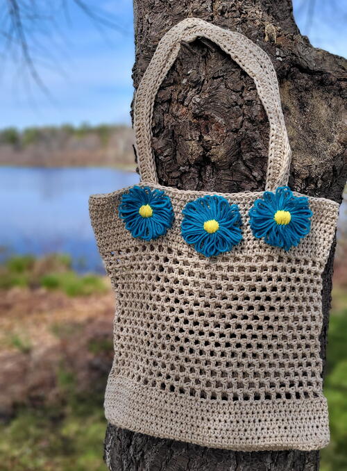 Crochet Flower Bag Crochet Flower Bag
