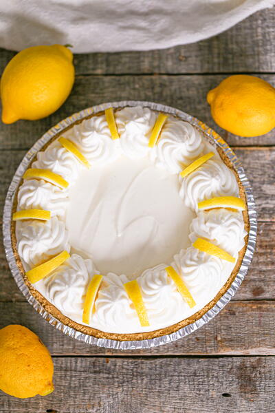 4 Ingredient No Bake Lemon Pie