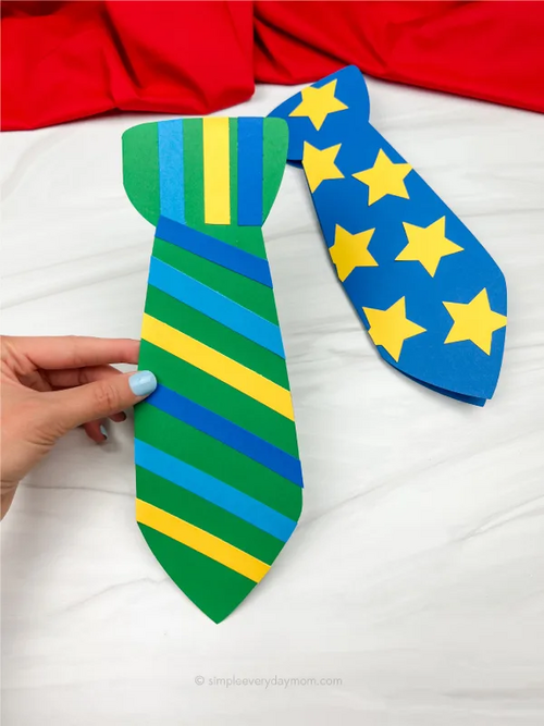 Fathers Day Tie Card Craft Father's Day Tie Card Craft