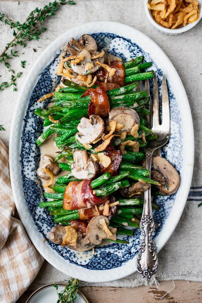 Green Bean Casserole Bundles With Bacon Green Bean Casserole Bundles With Bacon