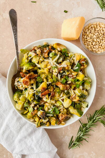 Warm Brussel Sprout Salad With Bacon Warm Brussel Sprout Salad With Bacon