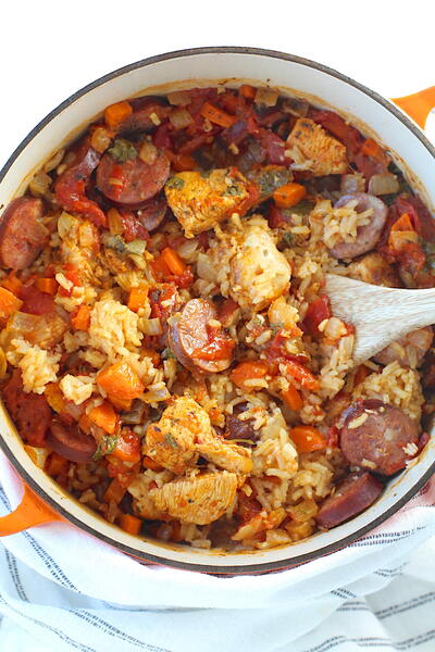 Dutch Oven Chicken And Rice ~ Galinhada 