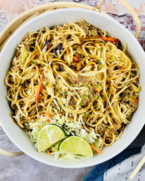 Quick Roast Pork Chow Mein Quick Roast Pork Chow Mein