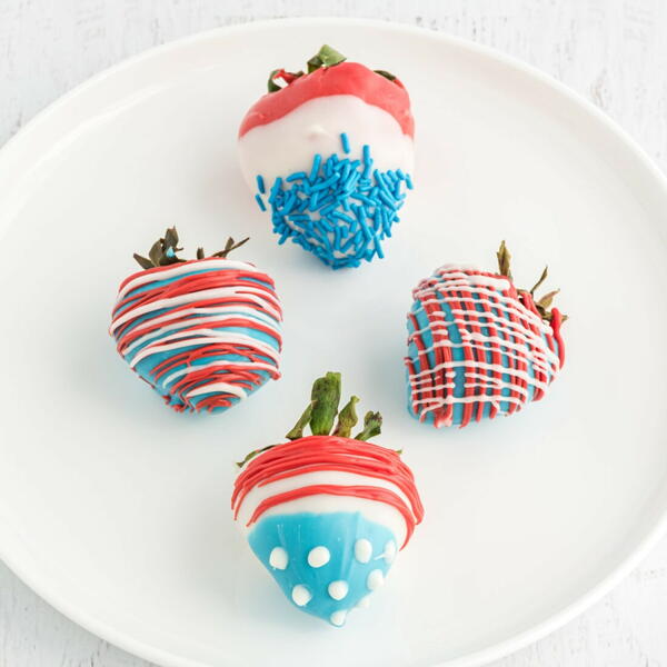 Patriotic Chocolate Covered Strawberries Patriotic Chocolate Covered Strawberries
