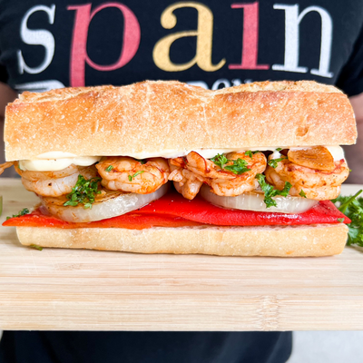 Spanish Shrimp And Pepper Bocadillo | Seriously Good Shrimp Sandwich