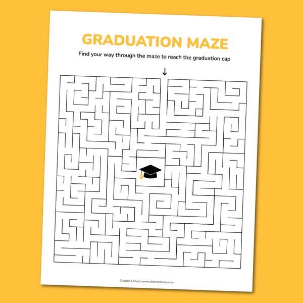 Printable Graduation Maze Printable Graduation Maze