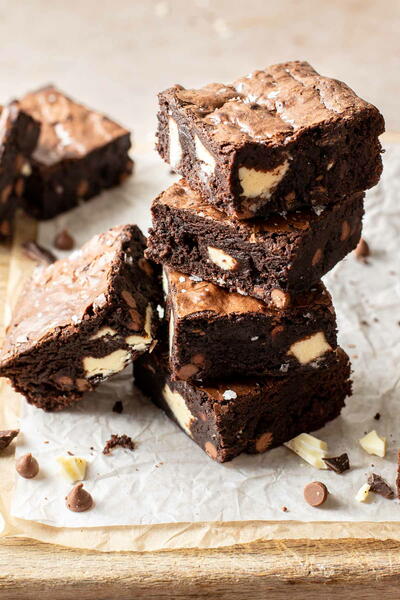 Triple Chocolate Brownies Triple Chocolate Brownies