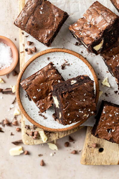 Triple Chocolate Brownies Triple Chocolate Brownies