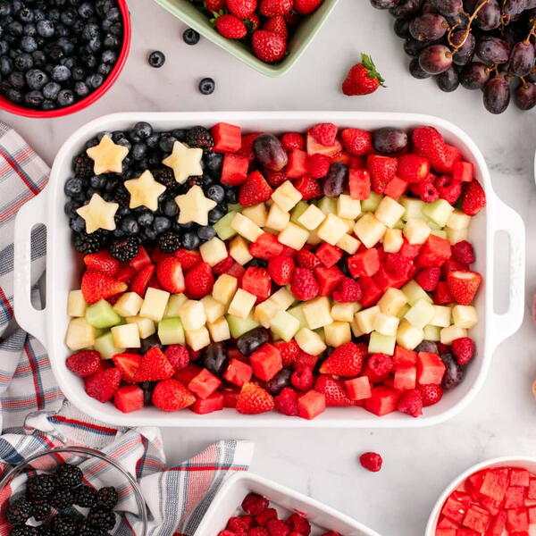 Red White Blue Fruit Salad Red White Blue Fruit Salad