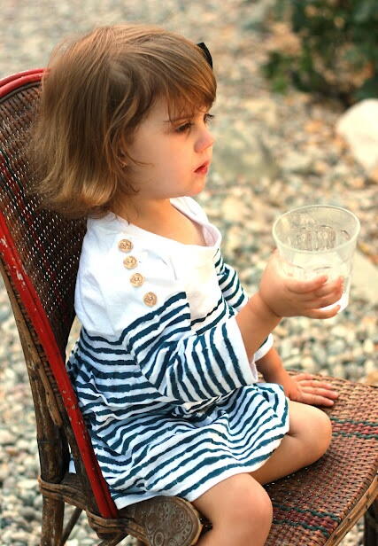 Hand Painted Nautical T-Shirt Dress Hand Painted Nautical T-Shirt Dress