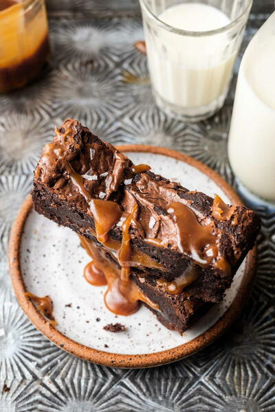 Small Batch Caramel Brownies Small Batch Caramel Brownies