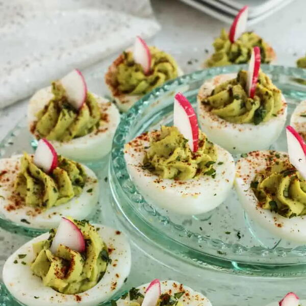 Avocado Deviled Eggs Avocado Deviled Eggs