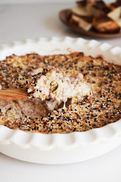 Baked Reuben Dip With Everything Bagel Baked Reuben Dip With Everything Bagel