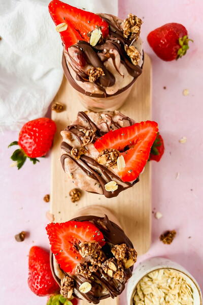 Chocolate Strawberry Overnight Oats Chocolate Strawberry Overnight Oats