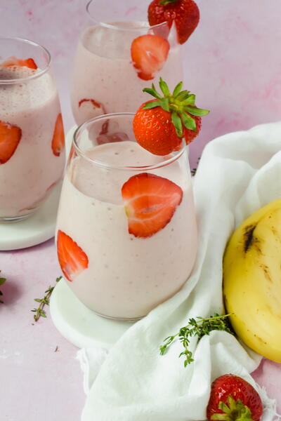 Strawberry Banana Protein Smoothie Strawberry Banana Protein Smoothie