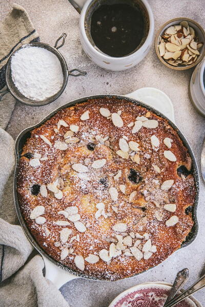 Cherry Almond Yogurt Cake