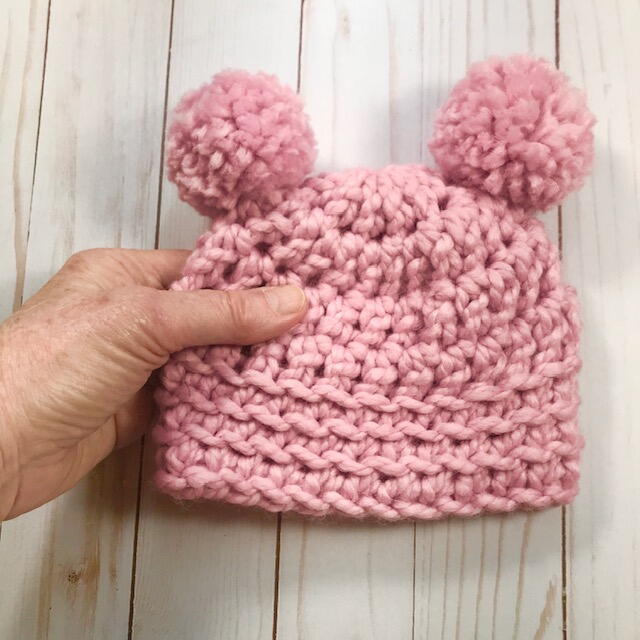 Double Pom Pom Baby Beanie Double Pom Pom Baby Beanie