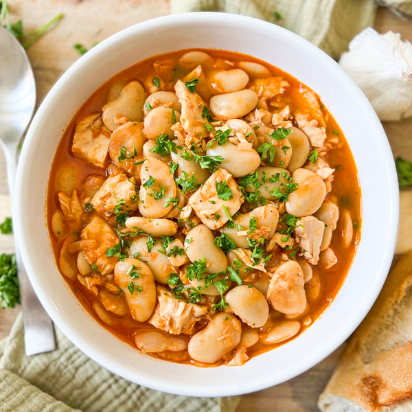 Spanish Butter Beans With Tuna Healthy Delicious One-pan Recipe Spanish Butter Beans With Tuna | Healthy & Delicious One-pan Recipe