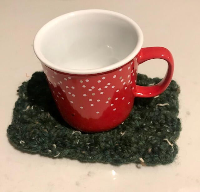 Winter Mug Rug Winter Mug Rug