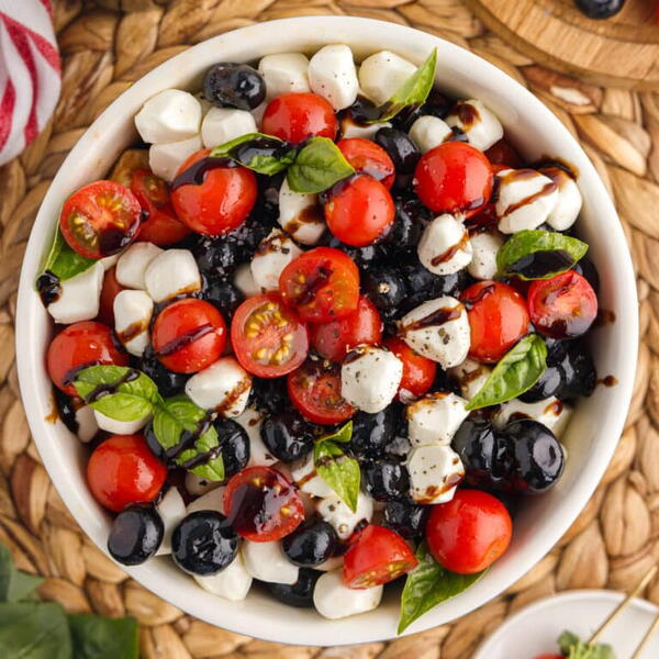 Red White  Blue Caprese Salad