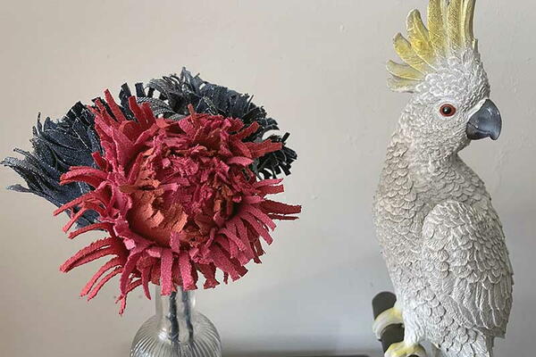 How To Make Denim Fabric Chrysanthemums How To Make Denim & Fabric Chrysanthemums