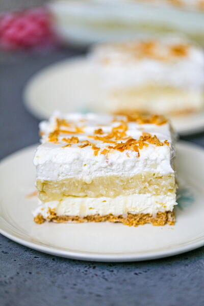 No Bake Coconut Cream Layered Dessert No Bake Coconut Cream Layered Dessert