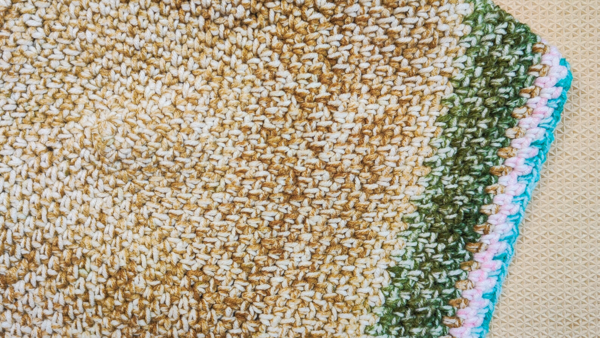 Crochet Moss Stitch Square Blanket Made In The Rounds Crochet Moss Stitch Square Blanket Made In The Rounds