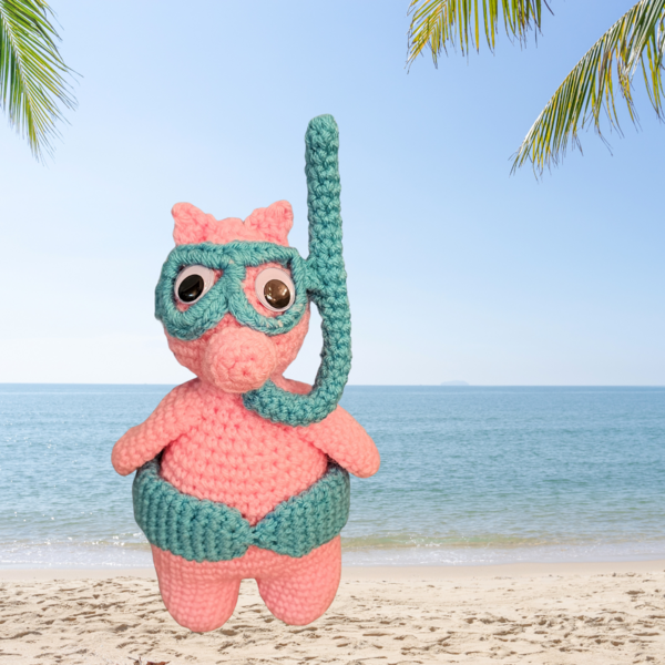 Snorkeling Pig Amigurumi Snorkeling Pig Amigurumi