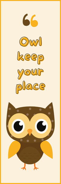 Owl Bookmark Owl Bookmark