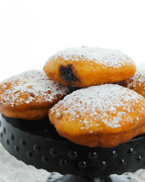 Raspberry Jelly Biscuit Donuts