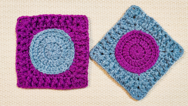 Crochet Textured Granny Square Block