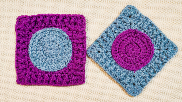 Crochet Textured Granny Square Block Crochet Textured Granny Square Block