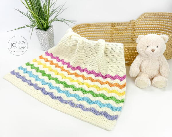 Crochet Rainbow Blanket Pattern Crochet Rainbow Blanket Pattern