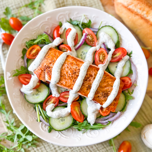 Mediterranean Salmon Salad