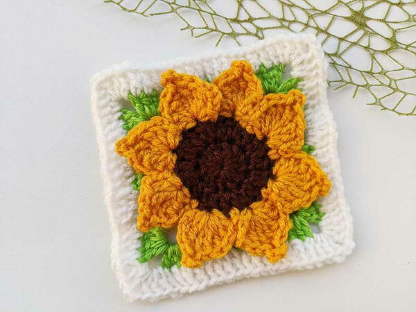 Sunflower Granny Square Sunflower Granny Square