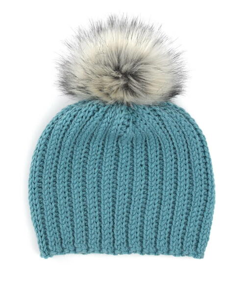 Knit-look Ribbed Beanie Knit-look Ribbed Beanie