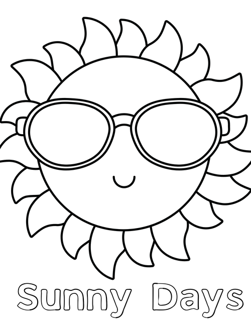Free Printable Sun Coloring Pages Free Printable Sun Coloring Pages