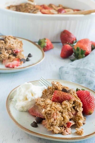 Strawberry Baked Oatmeal Strawberry Baked Oatmeal