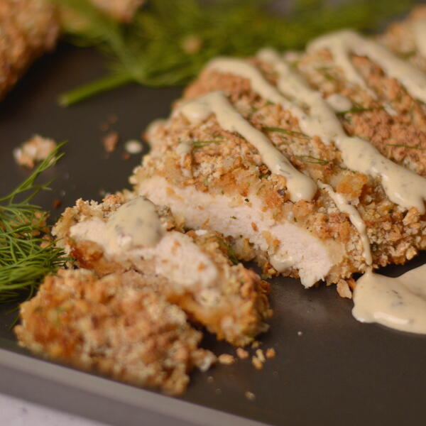 Ranch Flavored Panko Crusted Chicken Ranch Flavored Panko Crusted Chicken