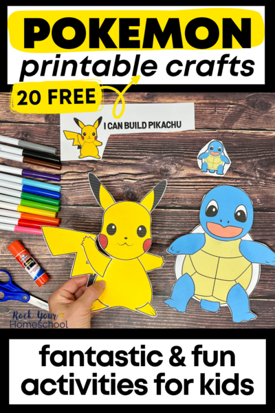 Pokemon Crafts For Fun Activities For Kids 20 Free Printables Pokemon Crafts For Fun Activities For Kids (20 Free Printables)