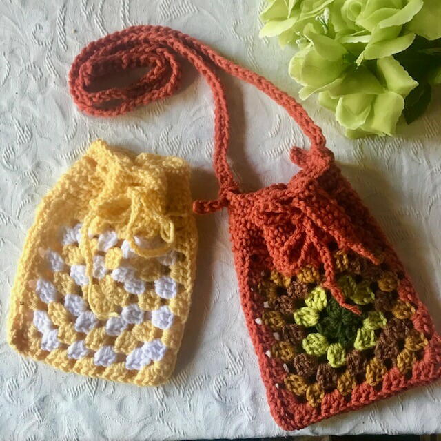 Granny Square Pouch Bag Granny Square Pouch Bag