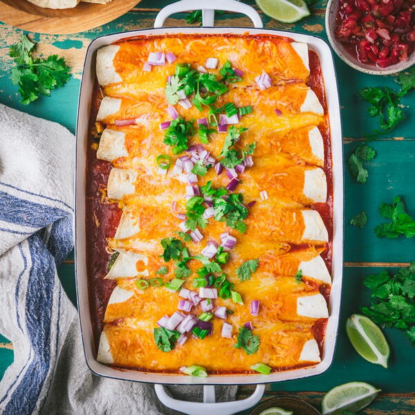Easy Vegetarian Enchiladas Easy Vegetarian Enchiladas