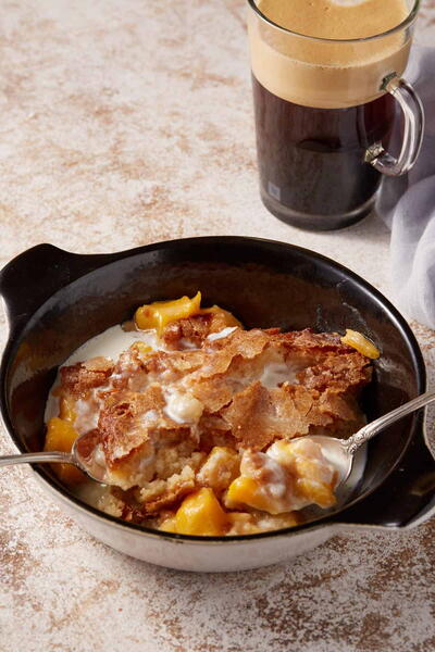 Peach Self-saucing Pudding Peach Self-saucing Pudding