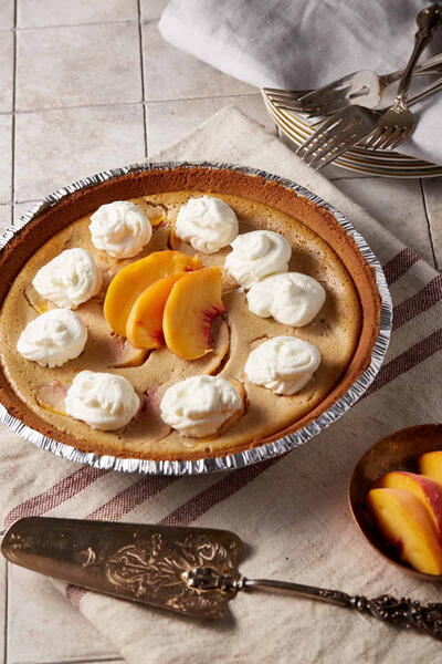 Peach Custard Pie