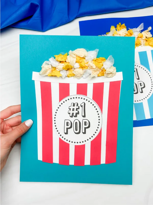 Fathers Day Popcorn Craft Father's Day Popcorn Craft