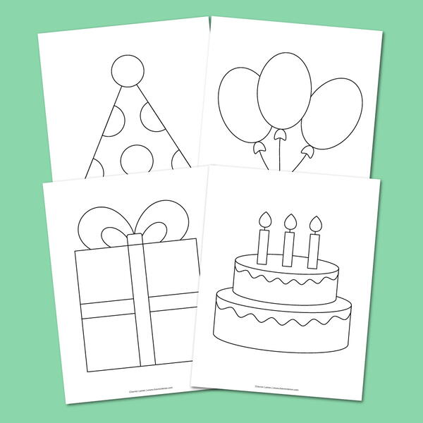 Free Printable Birthday Coloring Pages Free Printable Birthday Coloring Pages