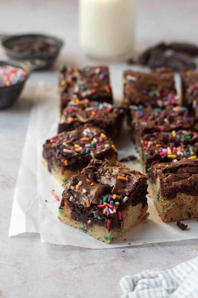 Birthday Cake Brownies