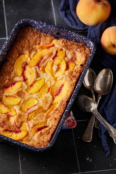 Peach Cobbler Cake